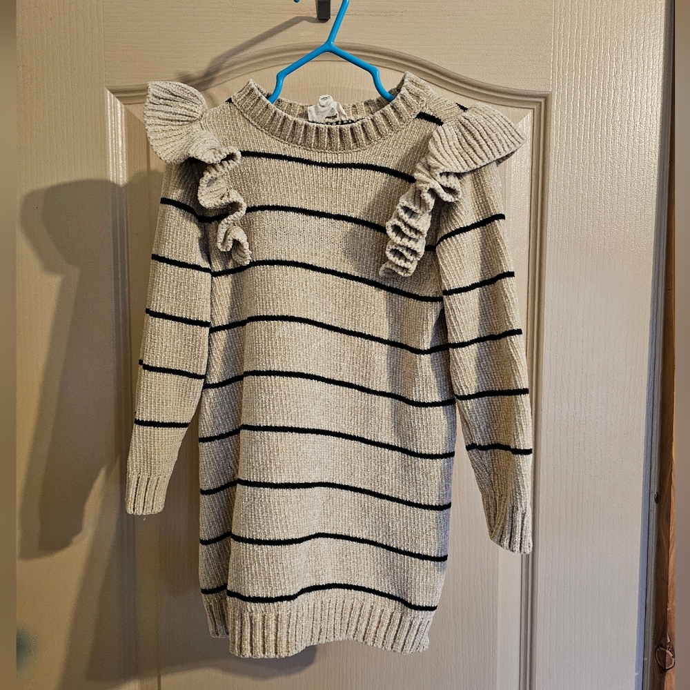Girls 4T Jessica Simpson Striped Sweater Dress Long Sleeved